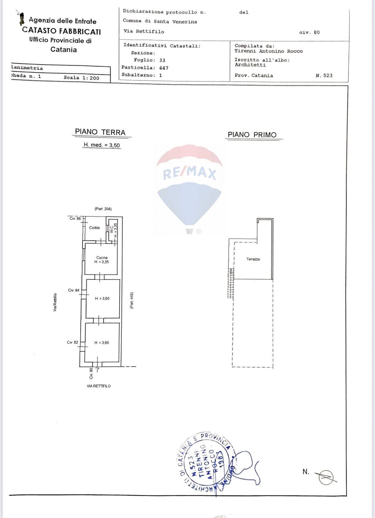 Pianta 2D - Independent house via rettifilo
 
80, Santa Venerina - floor plans 1