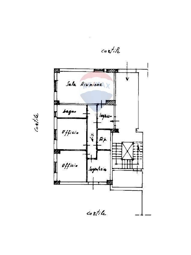 Pianta 2D - Ufficio Via dei Mulini
 
36, Benevento - planimetria 1