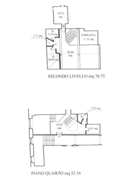 Attic piazza Venezia, 5, Roma (neighborhood Centro Storico) - floor plans 1