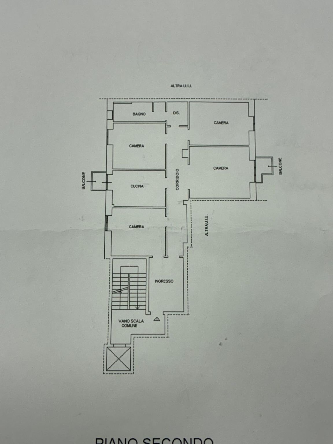 Terreno non edificabile via de' Buttieri, Bologna (zona Centro Storico) - planimetria 1
