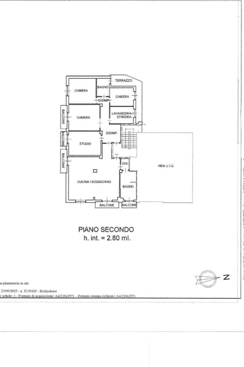 Appartamento via Edmondo De Amicis, 7, Biella - planimetria 1