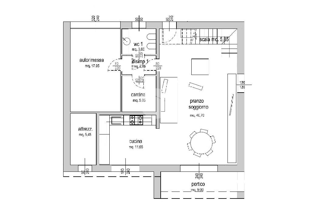 Porzione di casa Via Belvedere, Zola Predosa - planimetria 1