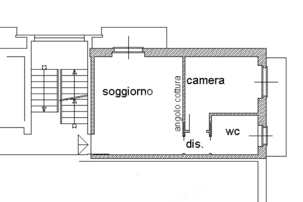 Bilocale Via Giuseppe Verdi, San Francesco al Campo - planimetria 1