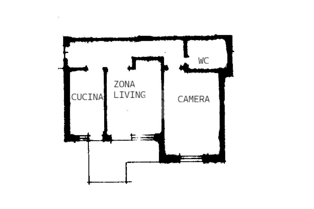 Bilocale Via Mincio, Rozzano - planimetria 1