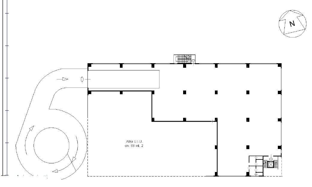 Capannone Via Romairone, Genova (zona Bolzaneto) - planimetria 1