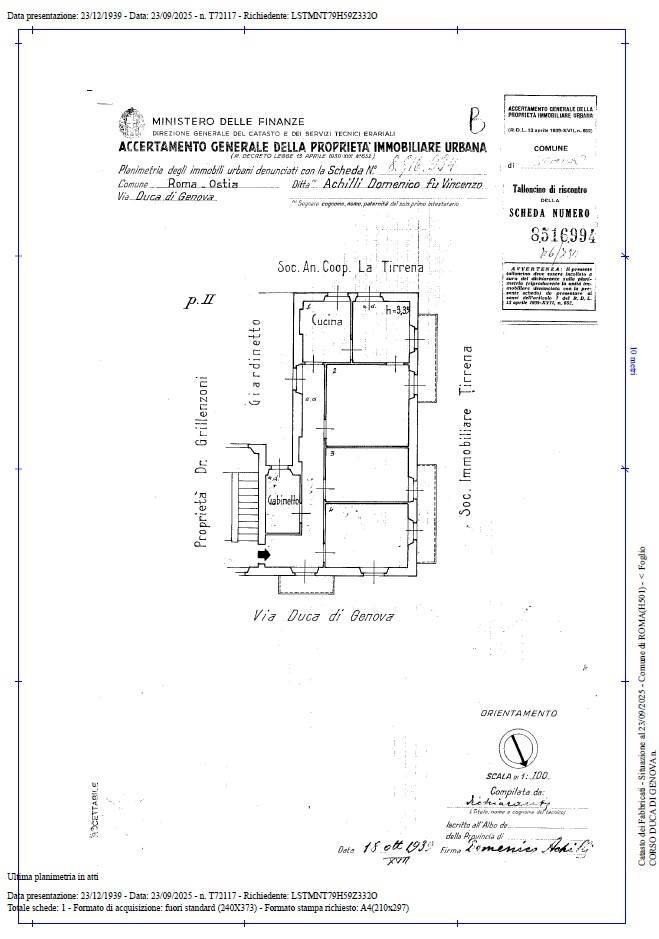 Foto 38 - Four-room apartment Piazza Regina Pacis, Roma - floor plans 1