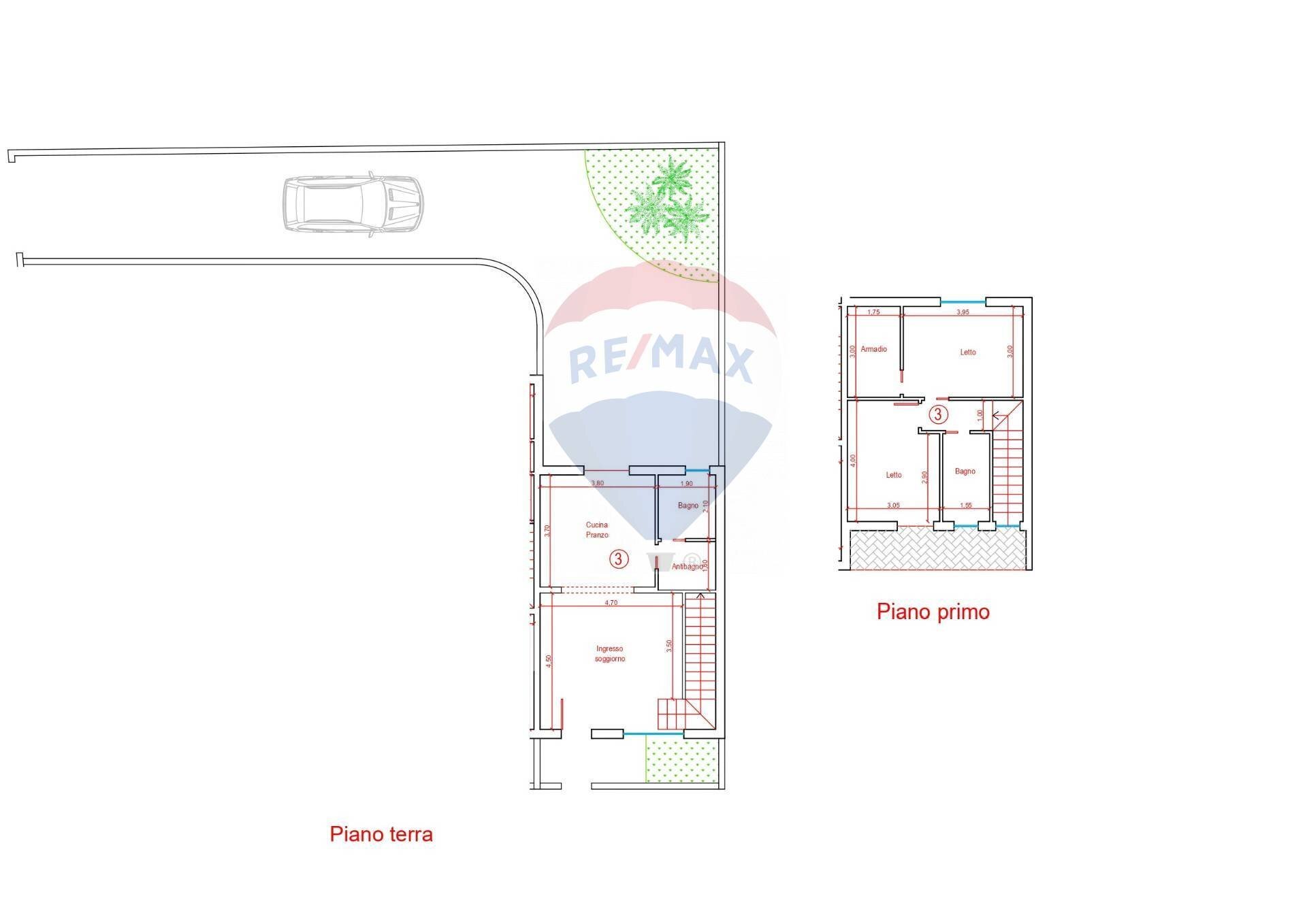 Pianta 2D - Villa Copertino - floor plans 1