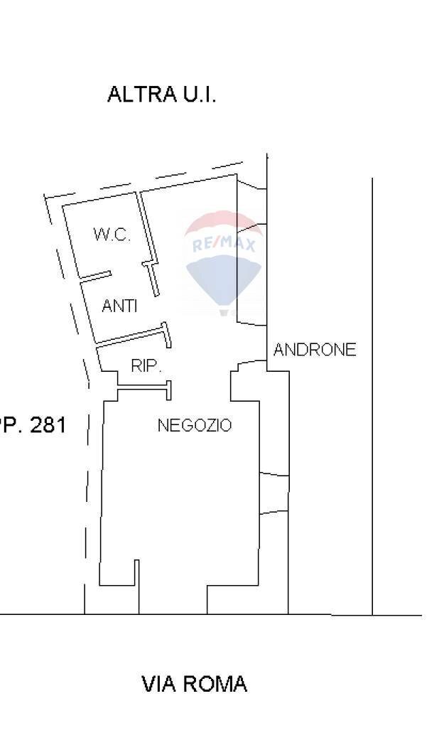 Pianta 2D - Negozio Via Roma
 
74, Viggiù - planimetria 1