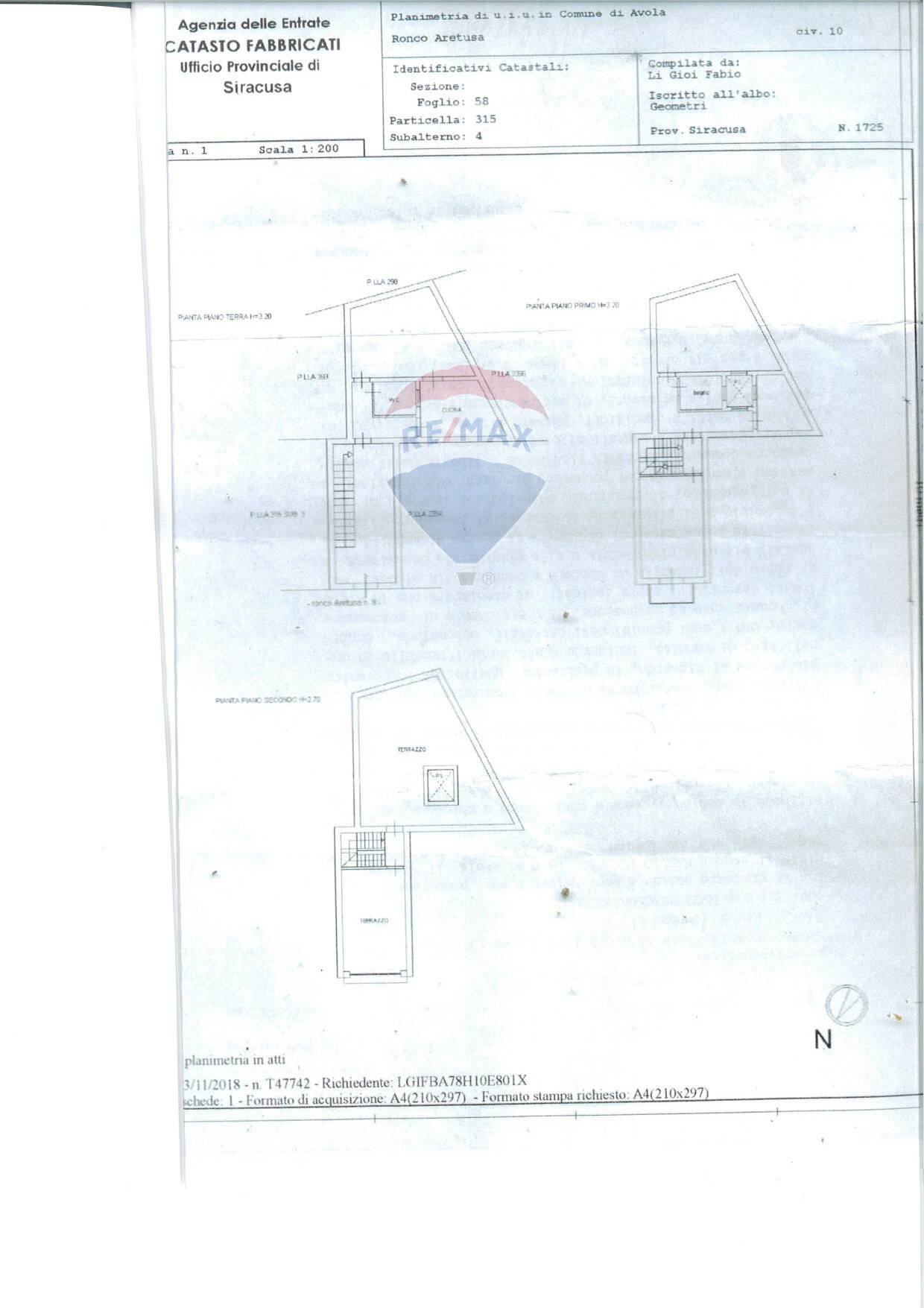 Pianta 2D - Independent house Ronco Aretusa
 
10, Avola - floor plans 1