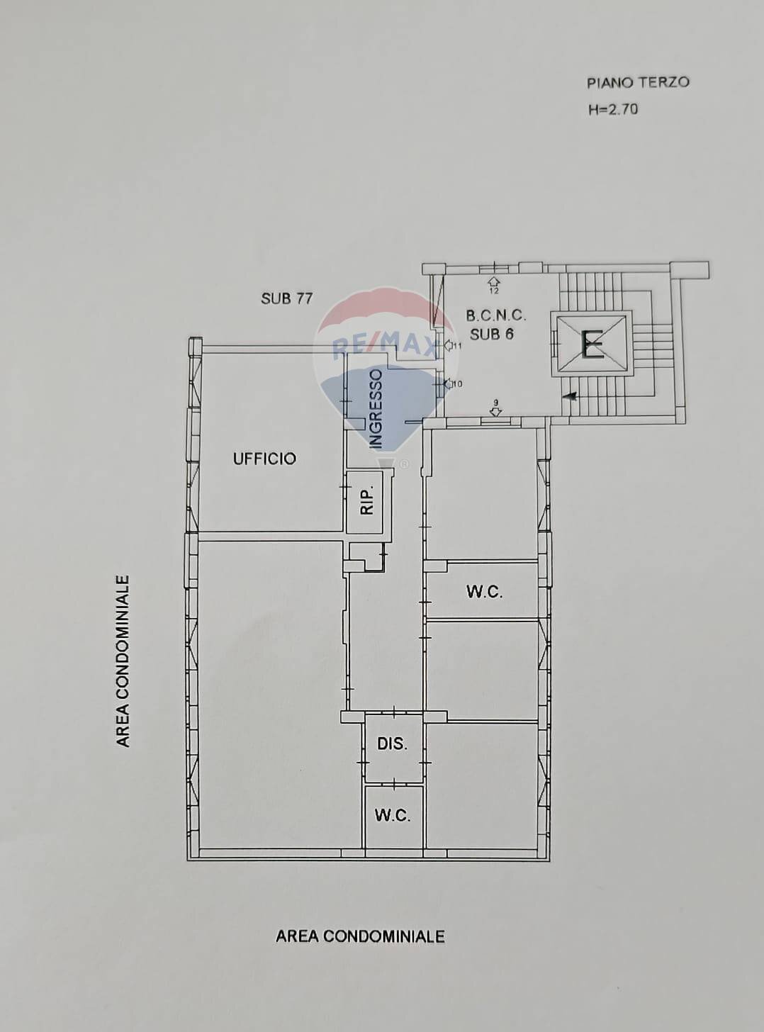 Pianta 2D - Ufficio VIALE SANTA PANAGIA
 
141, Siracusa - planimetria 1