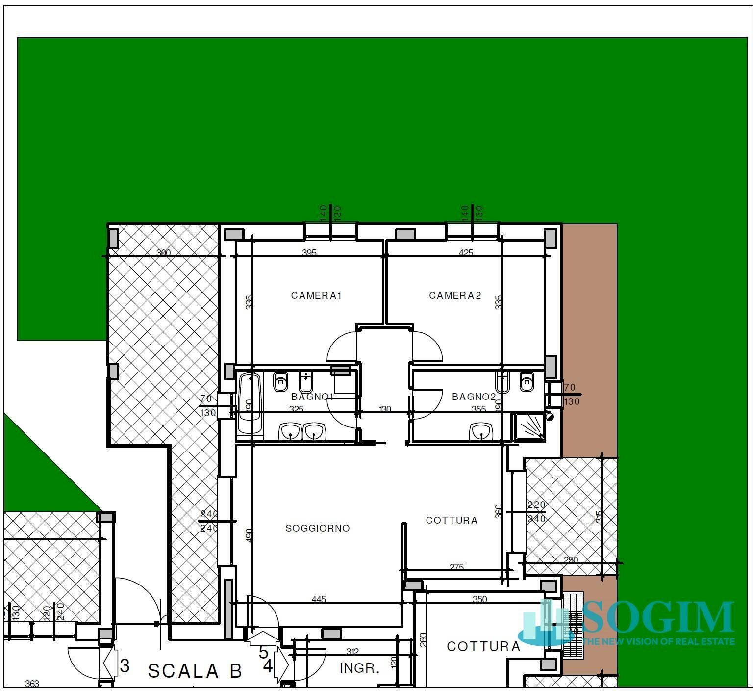 Foto 11 - Three-room apartment Via Manzoni, Villasanta - floor plans 1