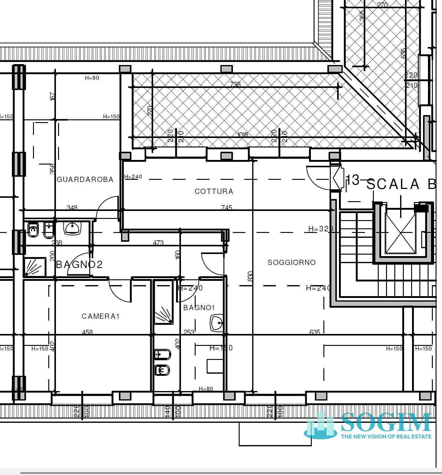 Foto 11 - Two-room apartment Via Manzoni, Villasanta - floor plans 1