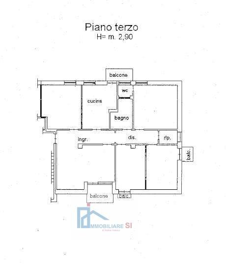 Foto 39 - Appartamento Via Piranesi, Benevento - planimetria 1