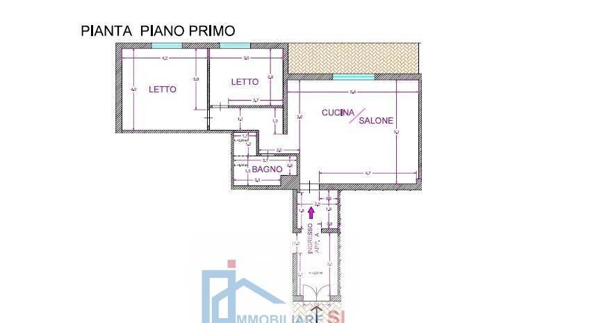 Foto 30 - Trilocale Via Crocevia Sala, Foglianise - planimetria 1