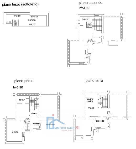 Foto 53 - Semi-detached house Via Madonnina del Grappa, Cautano - floor plans 1