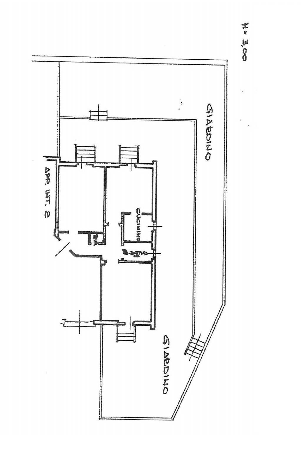 Trilocale via Castagnevizza, Genova (zona Pegli) - planimetria 1