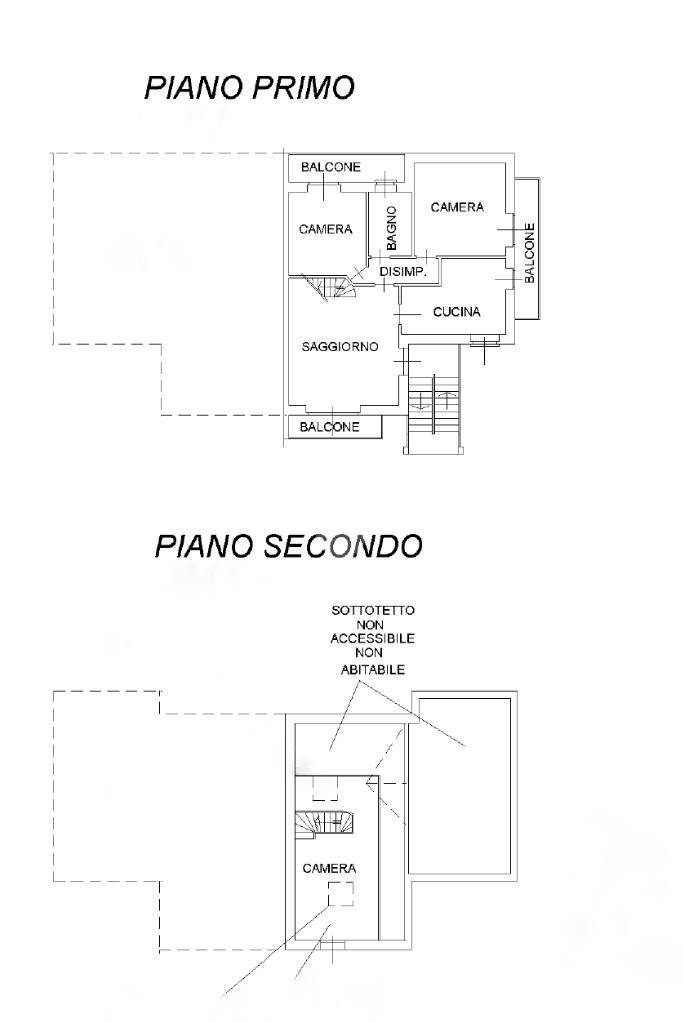 Four-room apartment Strada Chianocco, Bussoleno - floor plans 1