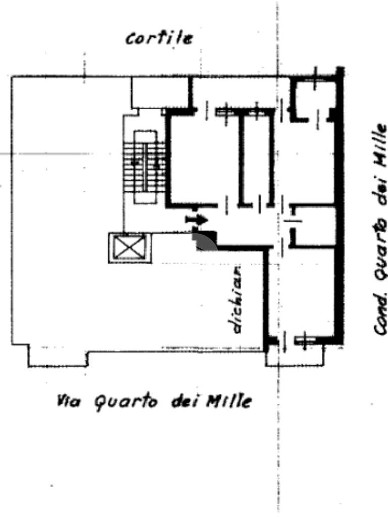 Trilocale Via Quarto dei Mille, Grugliasco - planimetria 1