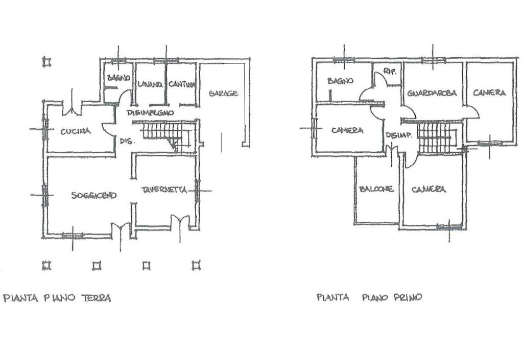Villa Via giotto, Molinella - floor plans 1