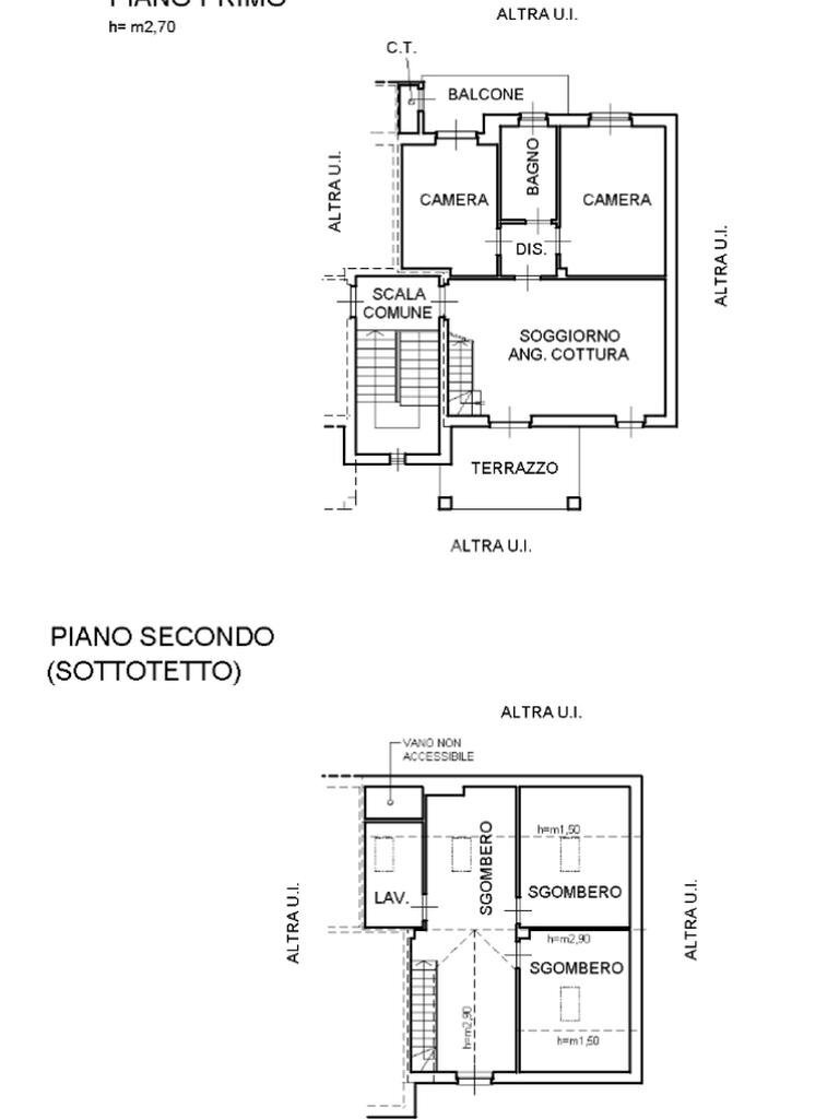 Apartment Via Rodolfo Reguzzoni, Giaveno - floor plans 1