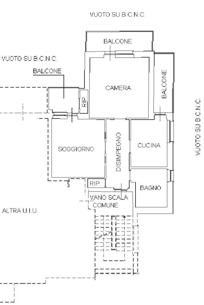 Trilocale Via I° maggio, Giaveno - planimetria 1