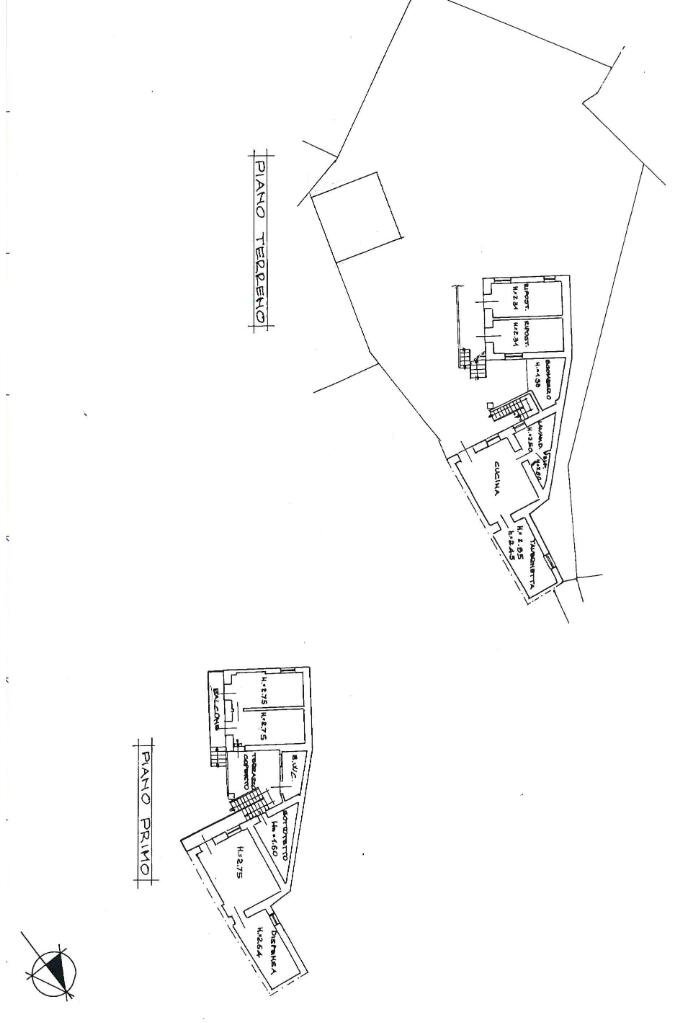 Semi-detached house Frazione Spineto, Castellamonte - floor plans 1