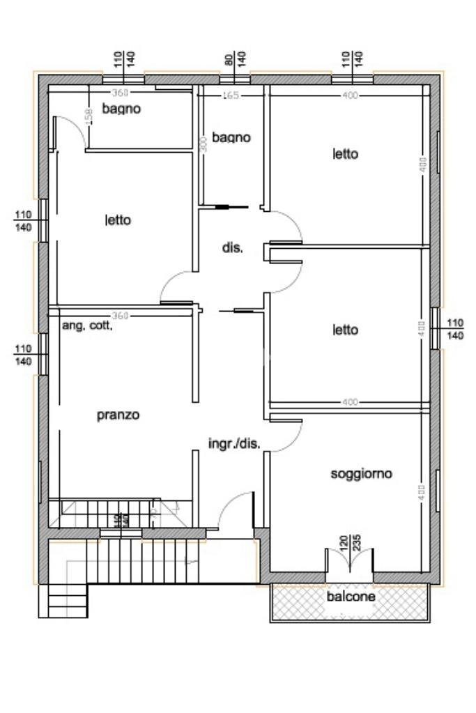 Villa Via D. Alighieri, Castelfranco Emilia - planimetria 1