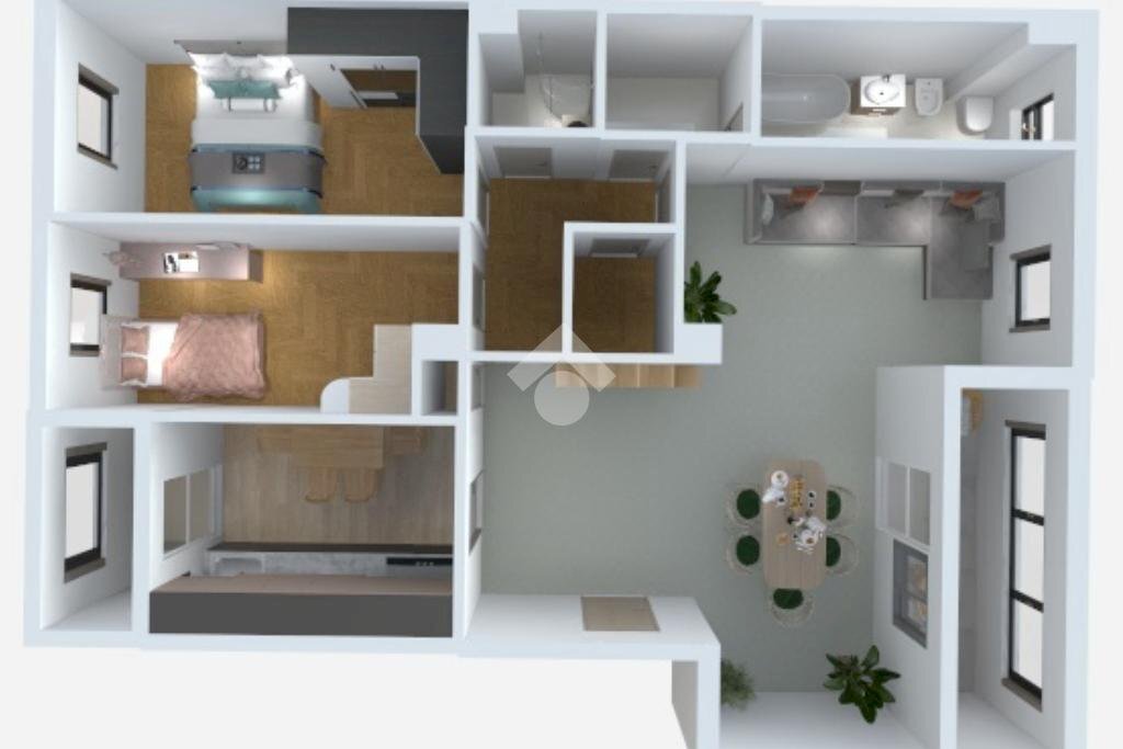 Trilocale Via Duccio di Buoninsegna, Assago - planimetria 1