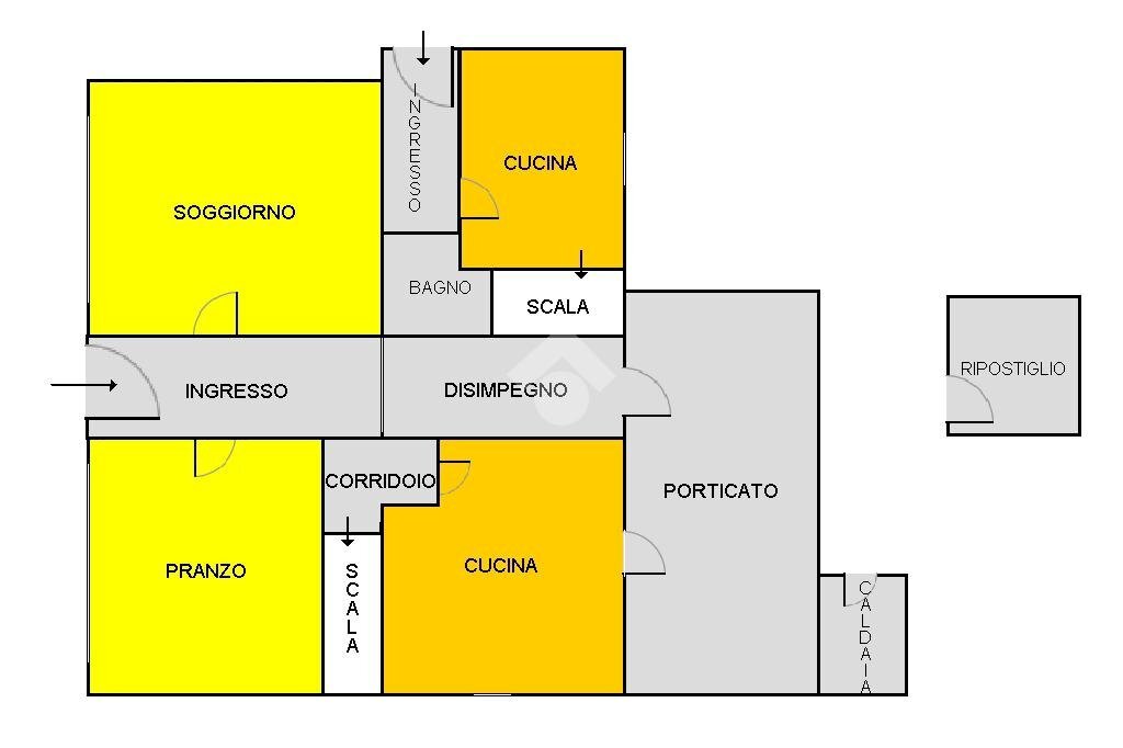 Villa Via Comacchio, Ferrara (neighborhood Cona) - floor plans 1