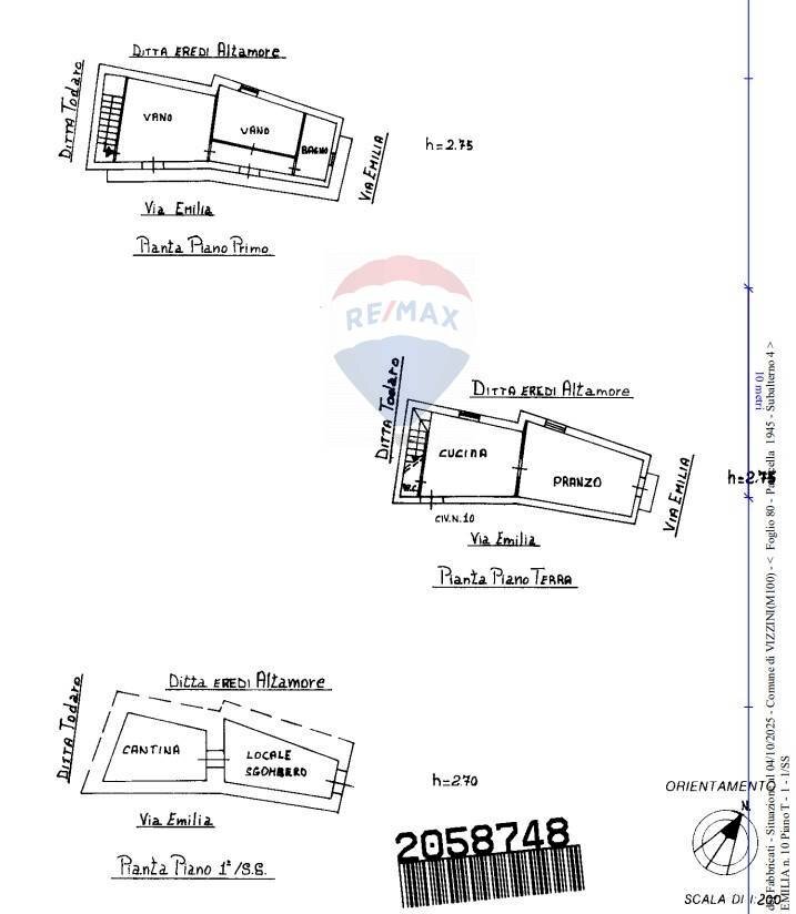 Pianta 2D - Independent house via di Emilia
 
10, Vizzini - floor plans 1
