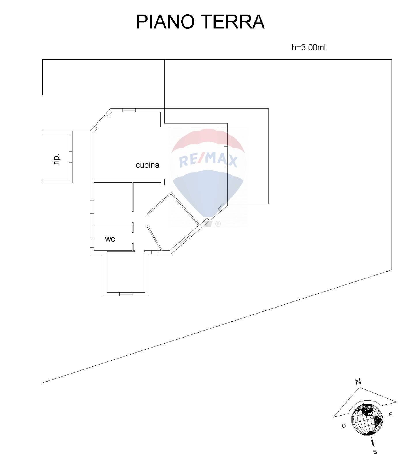 Pianta 2D - Villa Via del Mirtillo, Ispica - planimetria 1