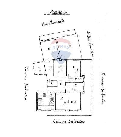 Pianta 2D - Appartamento Piazza Vann'Antò, Ragusa - planimetria 1