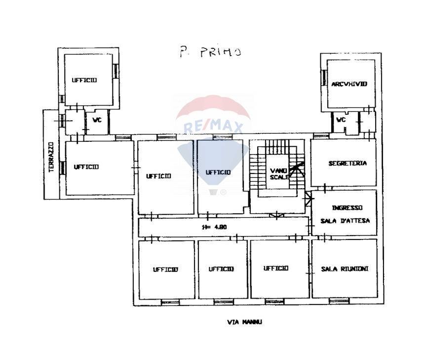 Pianta 2D - Appartamento Via Giuseppe Manno
 
11, Sassari - planimetria 1