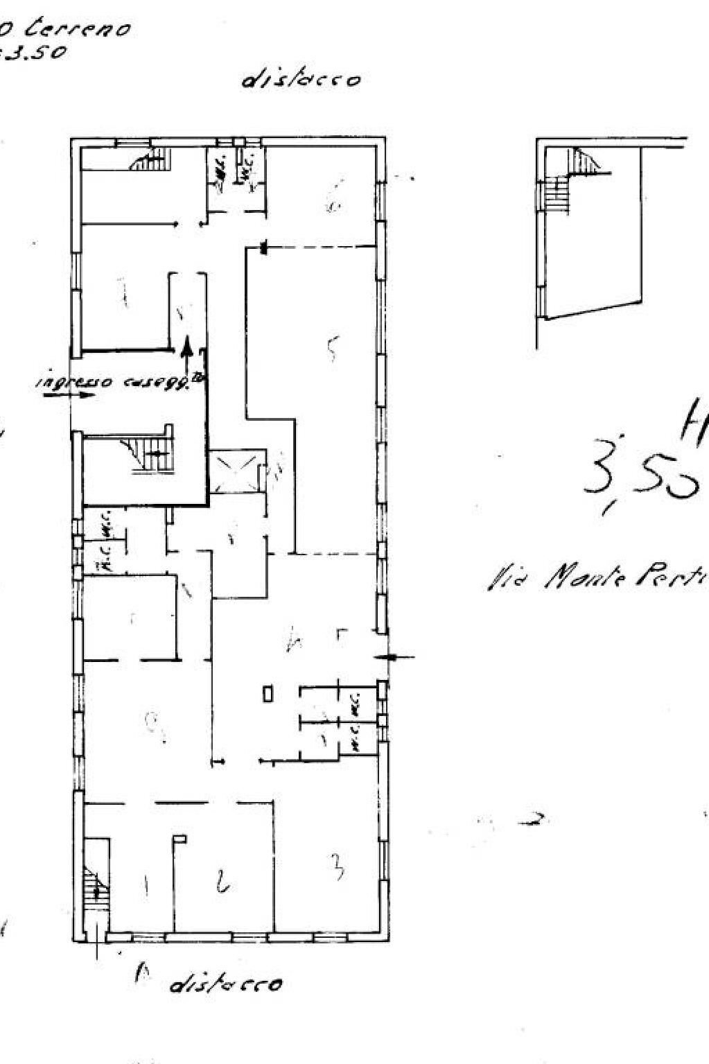Warehouse via Luciano Zamperini, 11A, Genova (neighborhood Bolzaneto) - floor plans 1