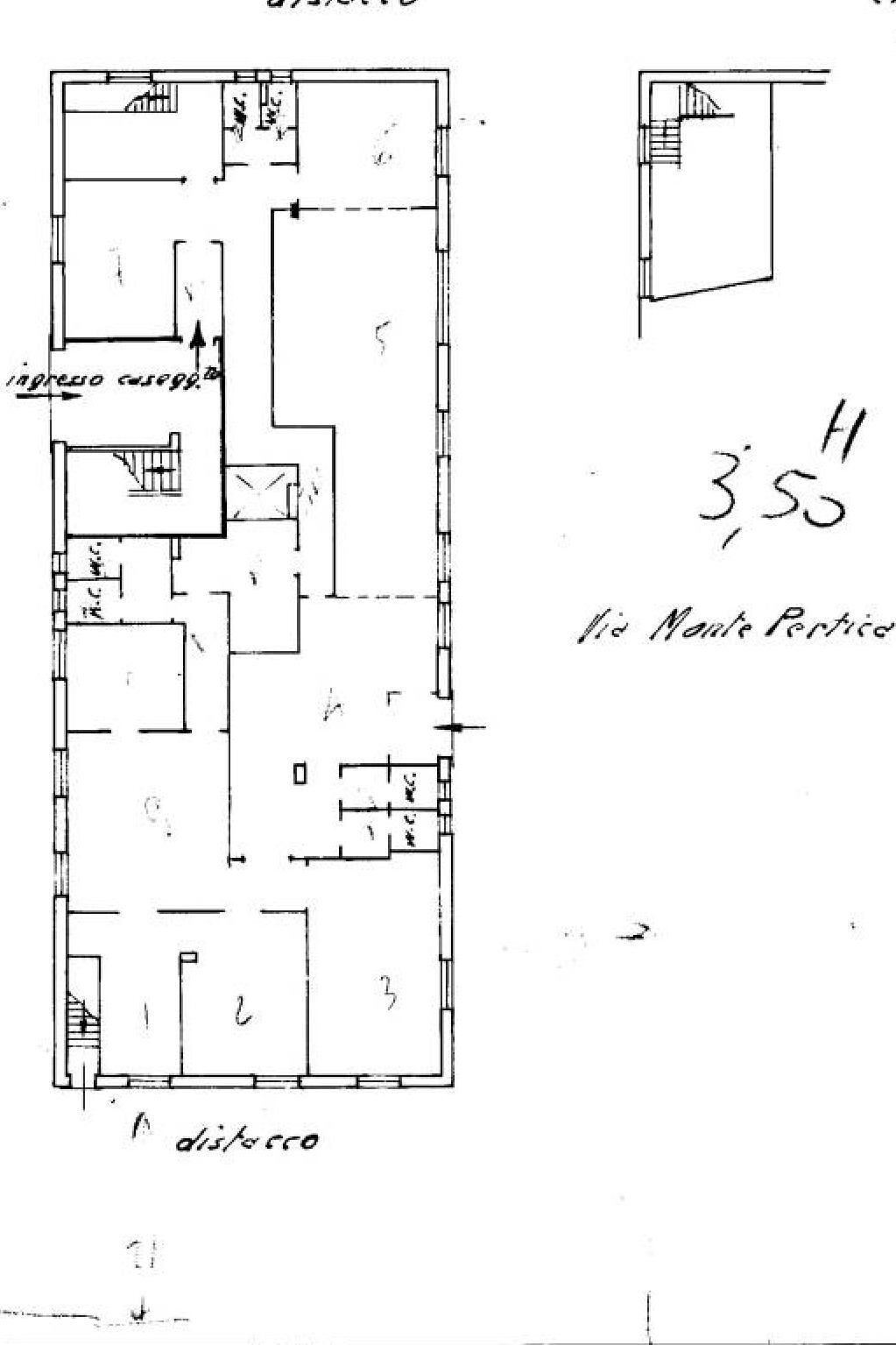 Warehouse via Luciano Zamperini, 11A, Genova (neighborhood Bolzaneto) - floor plans 1