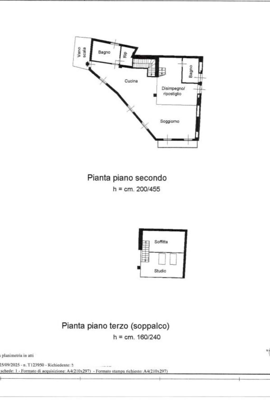 Attico Regione Capisano, 1, Andorno Micca - planimetria 1