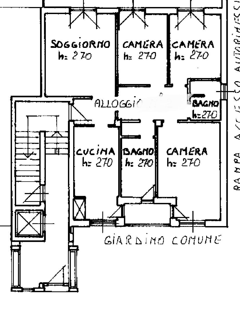 Appartamento via Don Giovanni Minzoni, Cuneo (zona Donatello) - planimetria 1