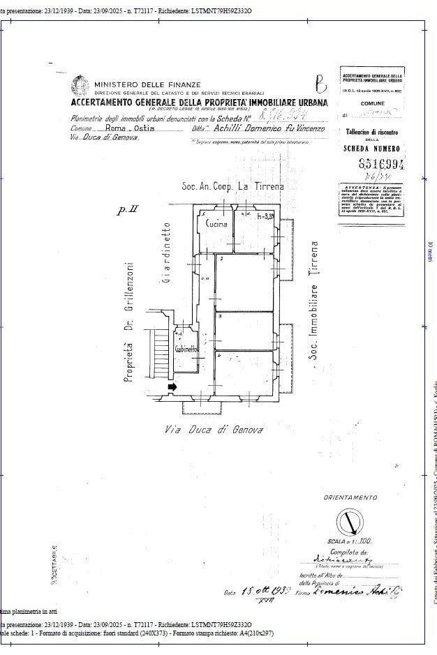 Quadrilocale Roma (zona Lido di Ostia) - planimetria 1