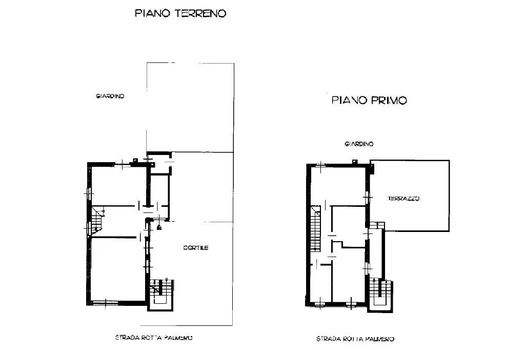 Villa Strada Borgaretto, Beinasco - floor plans 1