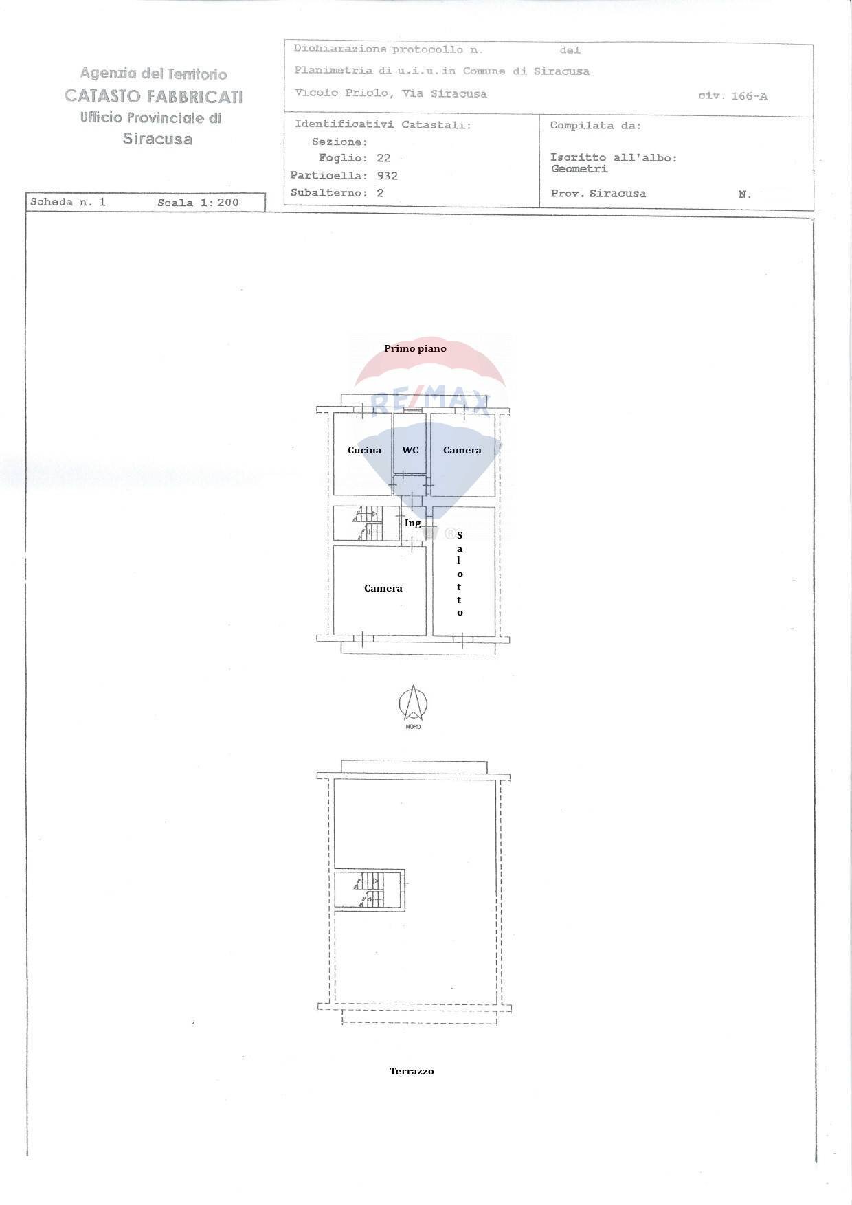 Pianta 2D - Four-room apartment Via Siracusa
 
166/A, Siracusa - floor plans 1