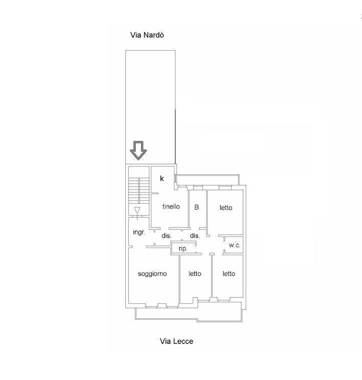 Foto 72 - Casa indipendente Via Nardò
 
17, Gallipoli - planimetria 1
