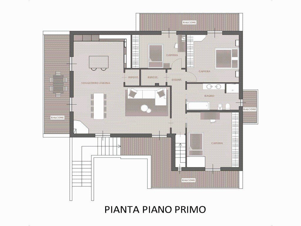 Villa via Montecchi, 16C, Gorlago - planimetria 1