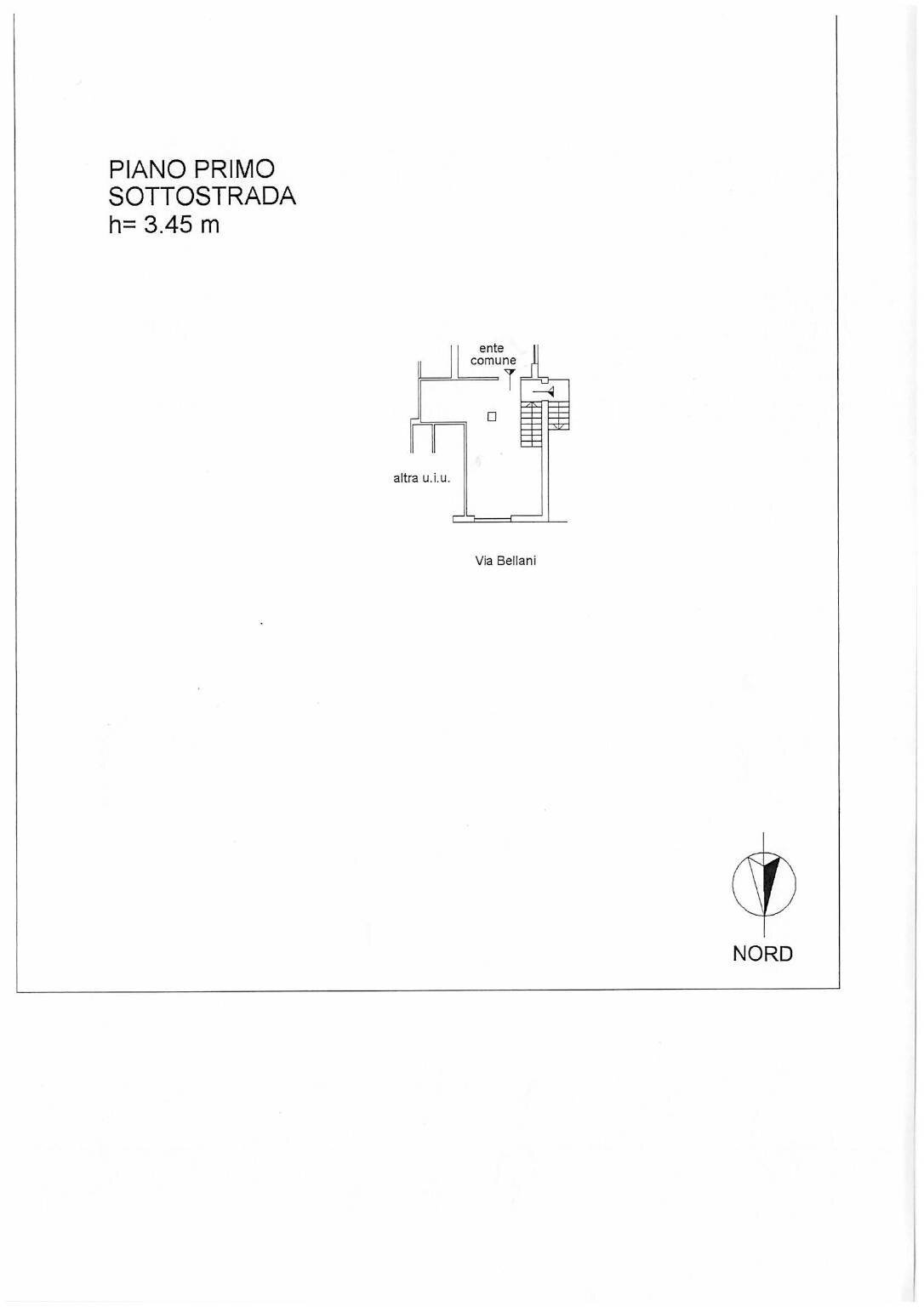 Magazzino via Angelo Bellani, 4, Monza - planimetria 1