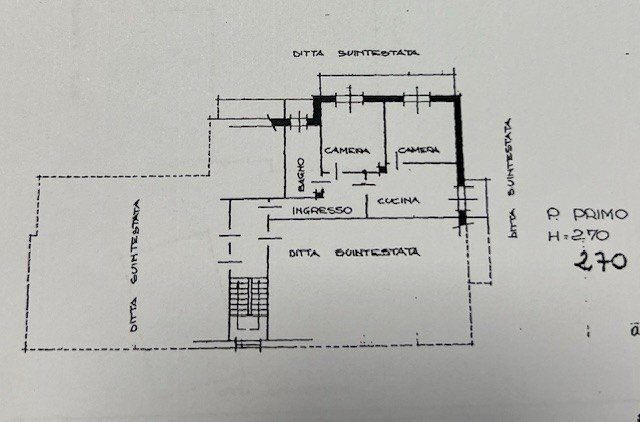 Trilocale via Brigata Taurinense, Luserna San Giovanni - planimetria 1