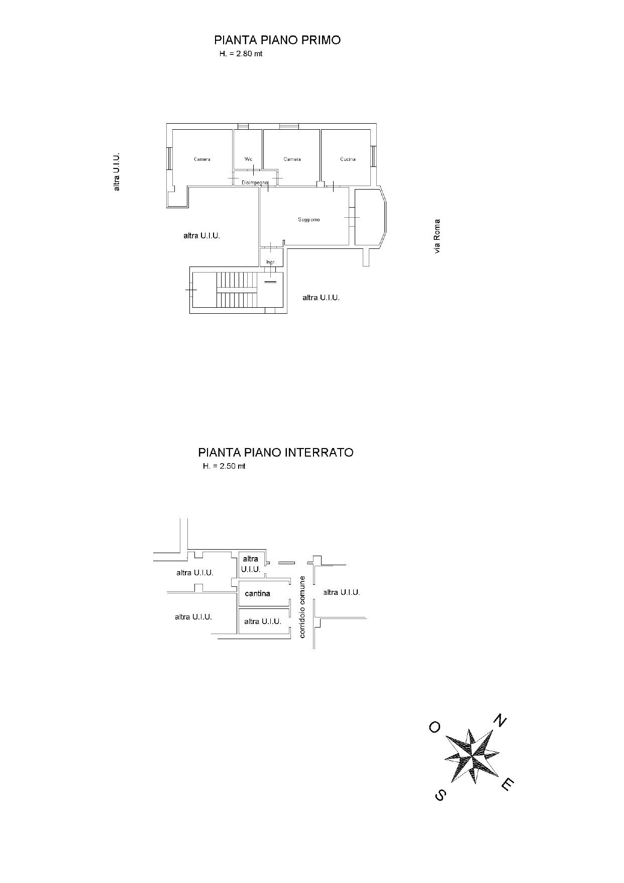 Quadrilocale via Roma, 8, Perosa Argentina - planimetria 1