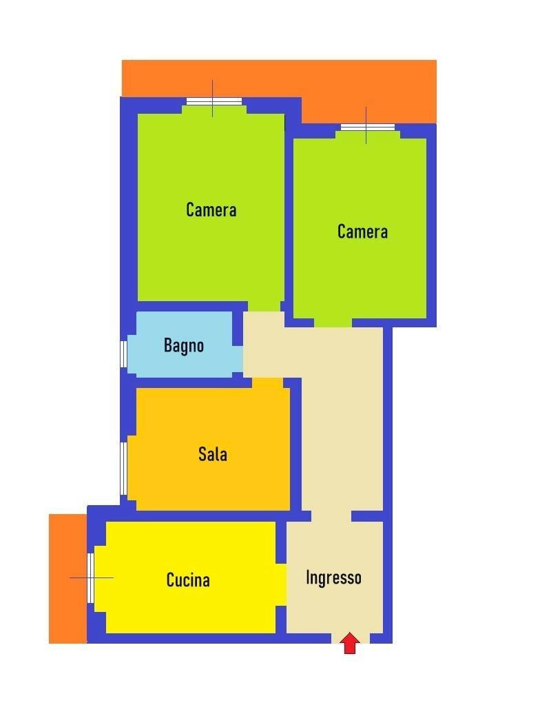 Foto 17 - Appartamento Via Emilio Salgari, Genova - planimetria 1