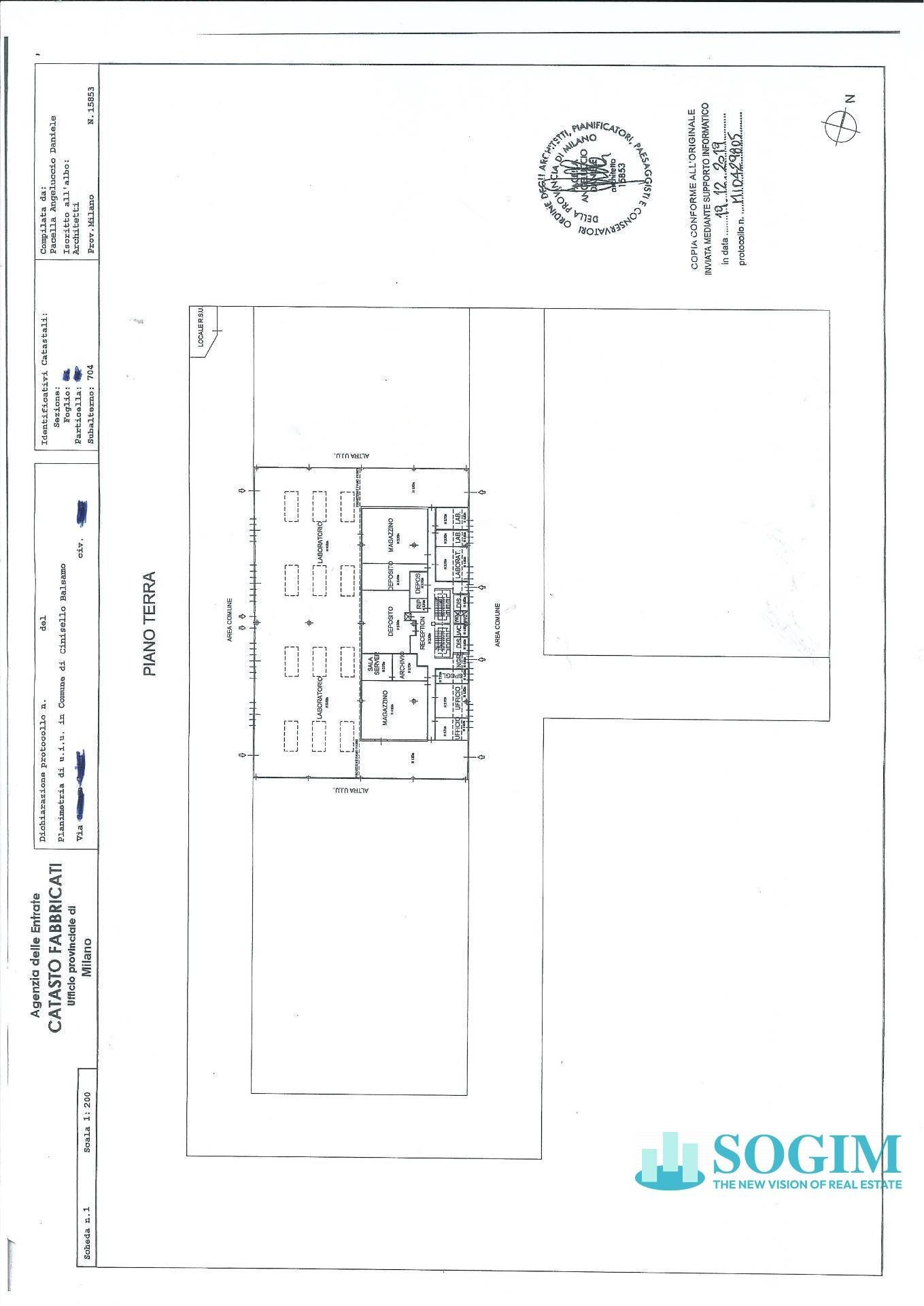 Foto 20 - Capannone Cinisello Balsamo - planimetria 1