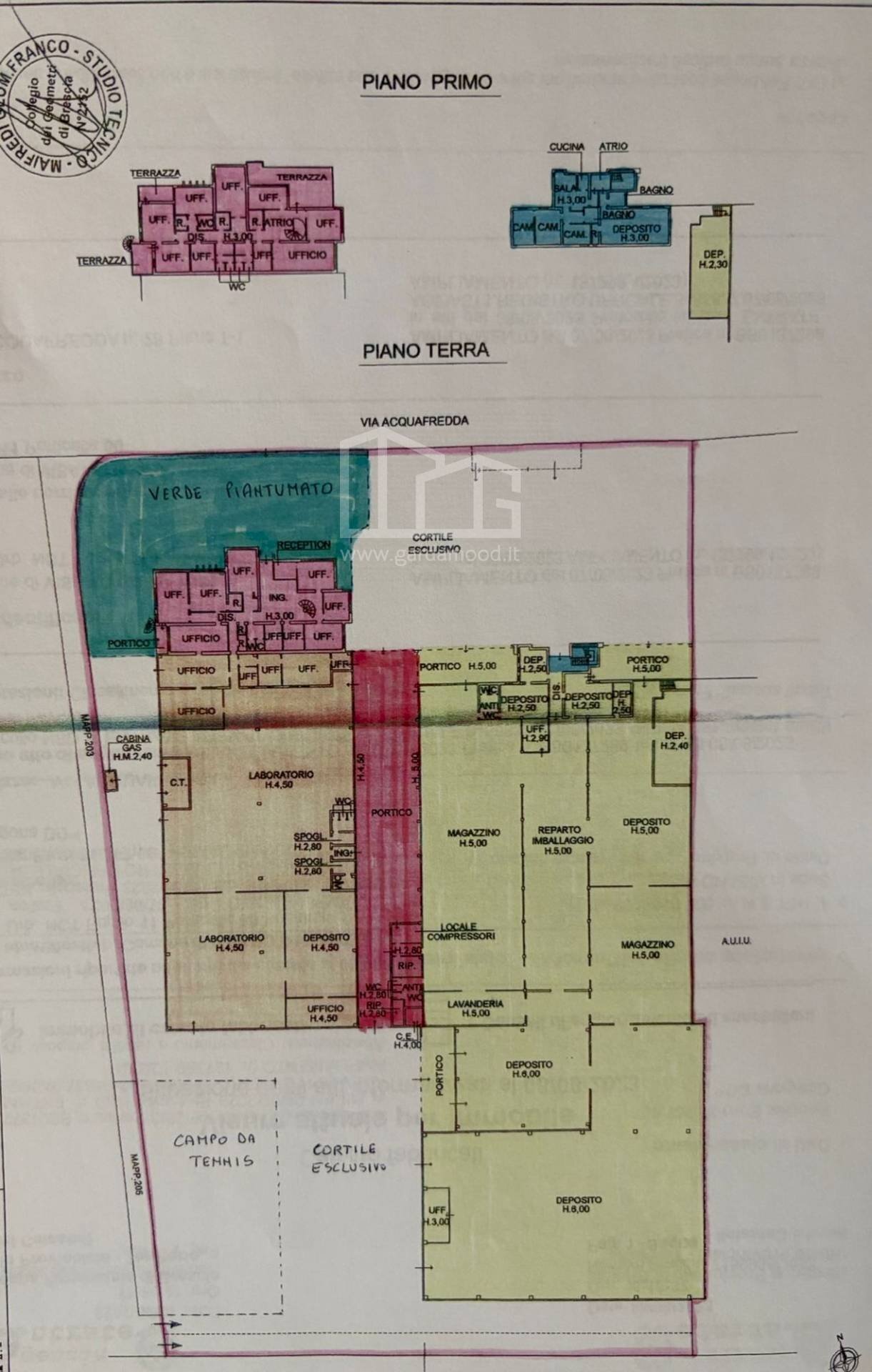 Foto 38 - Commercial Premises Via Acquafredda
 
28, Visano - floor plans 1