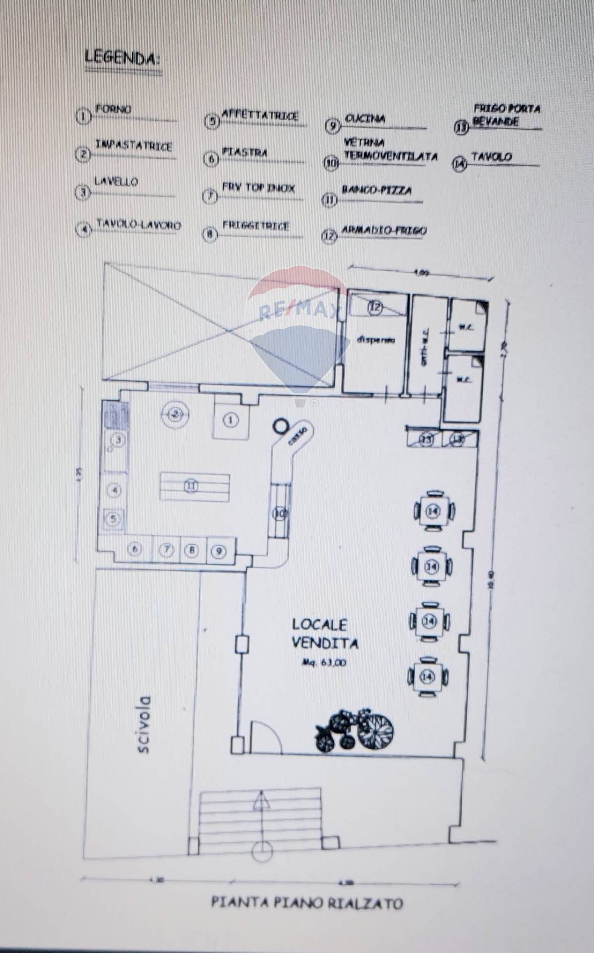 Pianta 2D - Commercial Activity Via Genova
 
4, Vittoria - floor plans 1