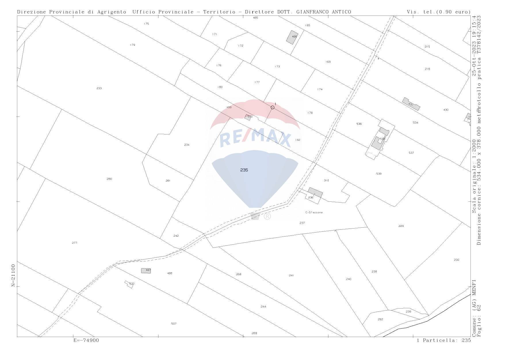 Pianta 2D - Terreno edificabile SP79, Menfi - planimetria 1